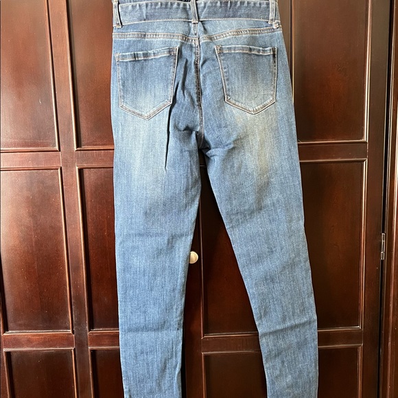 C’est Toi High Waisted Paperbag Jean - Size 5 Color Medium Wash - Picture 3 of 9